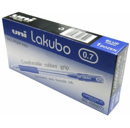 Esferográfica Azul 0,7mm Uni Lakubo SG100 Ruber Grip , caixa de 12 unidades