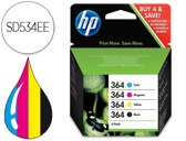 Tinteiro Original HP nº364 pack 4 tinteiros (N9J73AE)